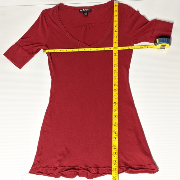 COPY - Vintage y2k V - neck elbow sleeve t shirt - Picture 2 of 4